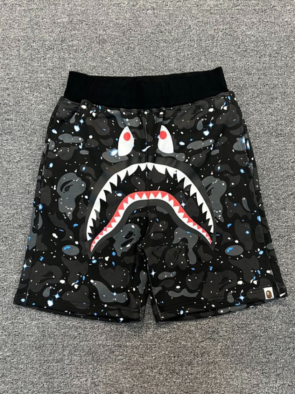 Bape Starry Night Camouflage Shark Shorts